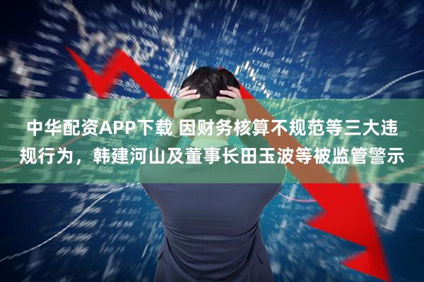 中华配资APP下载 因财务核算不规范等三大违规行为，韩建河山及董事长田玉波等被监管警示
