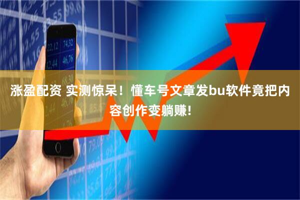 涨盈配资 实测惊呆！懂车号文章发bu软件竟把内容创作变躺赚!
