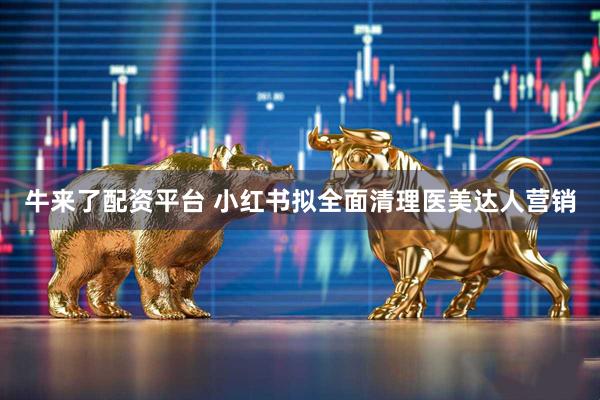 牛来了配资平台 小红书拟全面清理医美达人营销