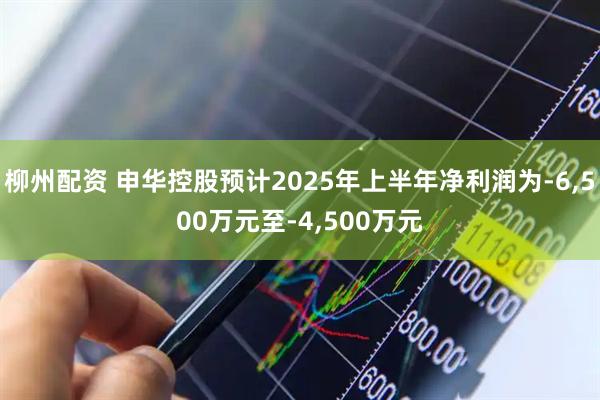 柳州配资 申华控股预计2025年上半年净利润为-6,500万元至-4,500万元